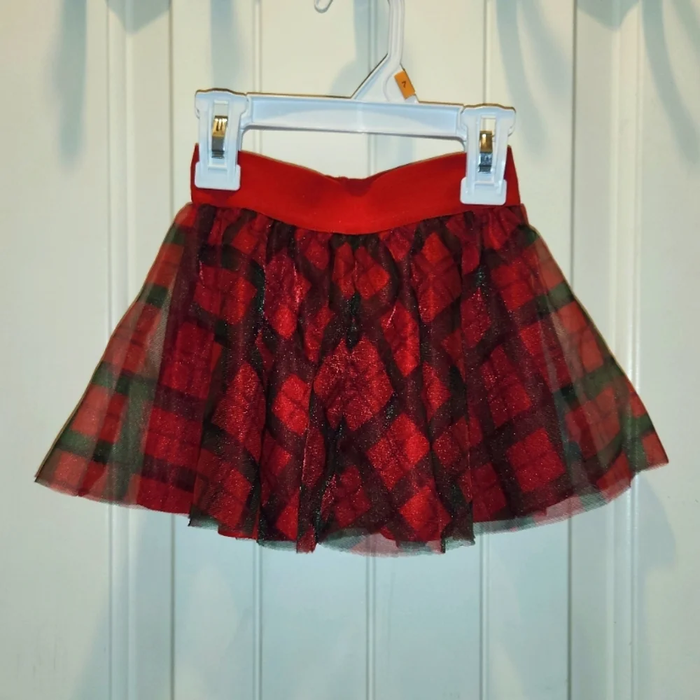 Plaid Red Skirt